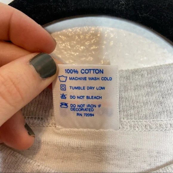 Vintage Single Stitch Gray Striped Carnival Cruise Ships T-shirt Tee Shirt - Picture 7 of 11